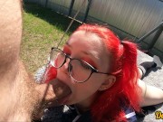 cutie in school uniform and glasses loves good anal sex in public 3/16