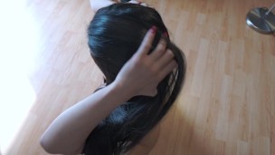 RICO CULO aceitoso de la bailarina VENEZOLANA es follada por su entrenador