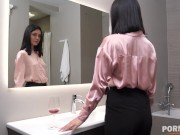 Stunning Babe Leo Ahsoka Takes Messy Facials After First Time DP Drilling With Her Boyfriend 2/16