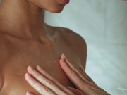 WOWGIRLS Gorgeous lesbian couple Nancy A and Vanessa Alessia rubbing each other's pussy 2/16