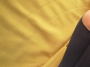 Juicy stepmom in ripped leggings fucks her stepson hard while her husband is in the shower 1/16