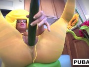 Gorgeous Big Tittied Brunette Loves Fucking Her Produce Until She Cums 10/16