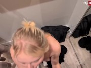 Public POV blowjob from gorgeous blonde - Mydirtyhobby 5/16