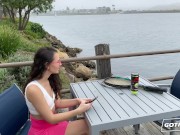 GOT FILLED - Jizz on Liz Jordan 1/16