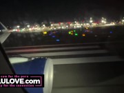 Big boobs babe flashes big tits in mirror, closeup creampie & puckering asshole, behind scenes NYC bday trip - Lelu Love 12/16