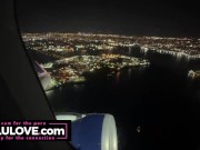 Big boobs babe flashes big tits in mirror, closeup creampie & puckering asshole, behind scenes NYC bday trip - Lelu Love 13/16