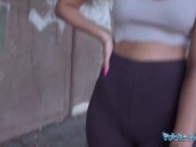 PublicAgent - Marina Maya horny Desi babe in tight yoga pants dares to flash outside in public before enjoying a thick cock 3/16