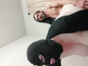 youreherewithme rough fucking my mouth and pussy for making him cum 14/16