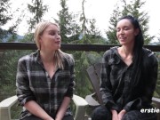 Ersties - Sexy Lesbian Couple Does Naughty Things in a Cabin 9/16