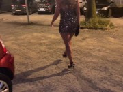 my holiday walk ends with a blowjob in a public parking lot with a stranger 5/16