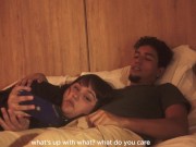 mi hermanastro se le empieza a poner muy dura mientras miramos una pelicula 4/16