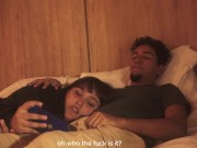 mi hermanastro se le empieza a poner muy dura mientras miramos una pelicula 5/16