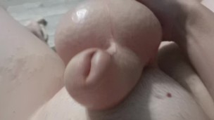 Masturbate big dick and balls