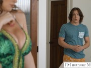 Red-Haired Beauty Kat Marie Discreetly Fucks Friend's Stepson in the Kitchen, Ends With Tits Covered in Cum S3:E6 3/16