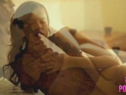 Skinny Slender Blonde Coed Liz Fingering On Her Couch! 1/16