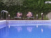 Lovely Lesbian Babes Julia De Lucia & Ginebra Bellucci Enjoy Hot Girl On Girl Action - LETSDOEIT 1/16