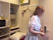 A plump and busty Japanese woman works at a hot spring, hand job and ejaculation shop. 8/16