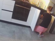 Wife fucks a neighbor in the kitchen. Real cheating 1/16