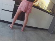 Wife fucks a neighbor in the kitchen. Real cheating 5/16