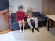 Married woman sucks and drinks jizz in the waiting room 5/16