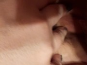 Fucking my sexy bbw wifes pussy till i cum in it