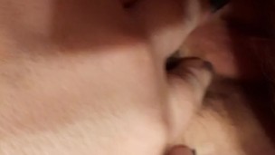 Fucking my sexy bbw wifes pussy till i cum in it