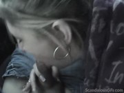 Public teen slut sucking on hard cock 13/16