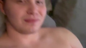 Teen Male Masterbates in Bed