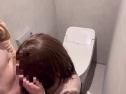 【カップル】② ホテルのトイレで彼女にフェラできもちよくしてもらう/バック/フェラ/尻/フェラチオ 7/16