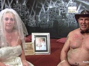 Bride and bridesmaid's celebration gangbang 1/16