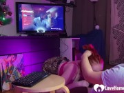 I love watching my favorite show as she works her mouth on my dick. 15/16