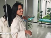 Lifeselector - Foursome with three hot babes Apolonia, Amalia Davis and Matty Mila Perez 9/16