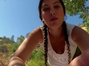 Horny hiker finds homeless man in the woods.