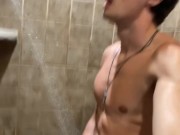 Big Dick Guy Masturbating Alone In A Gym Shower 💦 7/16