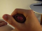 Solo masturbation, I massaged my friend until he came deliciously. 4/16