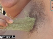 Big Natural Boobs on Hairy Woman 8/16