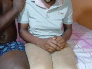 Ebony teen at home alone with stepdad 1/16