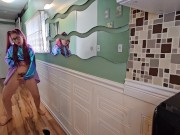 Locked Out of Bathroom Piss and Squirt 12/16