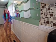 Locked Out of Bathroom Piss and Squirt 16/16