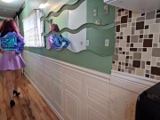 Locked Out of Bathroom Piss and Squirt 3/16