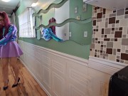 Locked Out of Bathroom Piss and Squirt 6/16