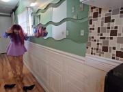 Locked Out of Bathroom Piss and Squirt 7/16