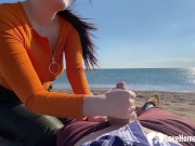 During out desert travels, my gf decided to give me a blowjob in the open.