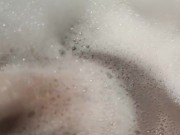 POV: Take a bubble bath and jerk off my dick 16/16