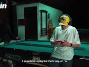 Colombian Mommy fucks her stepson's nerdy boy in the pool hall! Pipeboy1 & Lina Henao 2/16