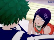 Kyoka Jiro and Izuku Midoriya have intense sex in the Gym storage. - My Hero Academia Hentai 1/16