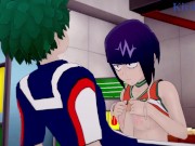 Kyoka Jiro and Izuku Midoriya have intense sex in the Gym storage. - My Hero Academia Hentai 4/16