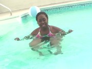 Big Booty BBW Ms Marche gets fucked by the pool by a BBC 6/16