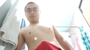 Disfrutando de mi verga.