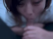 裏すじ攻めフェラも得意な女の子♡cum in mohth blowjob 4/16